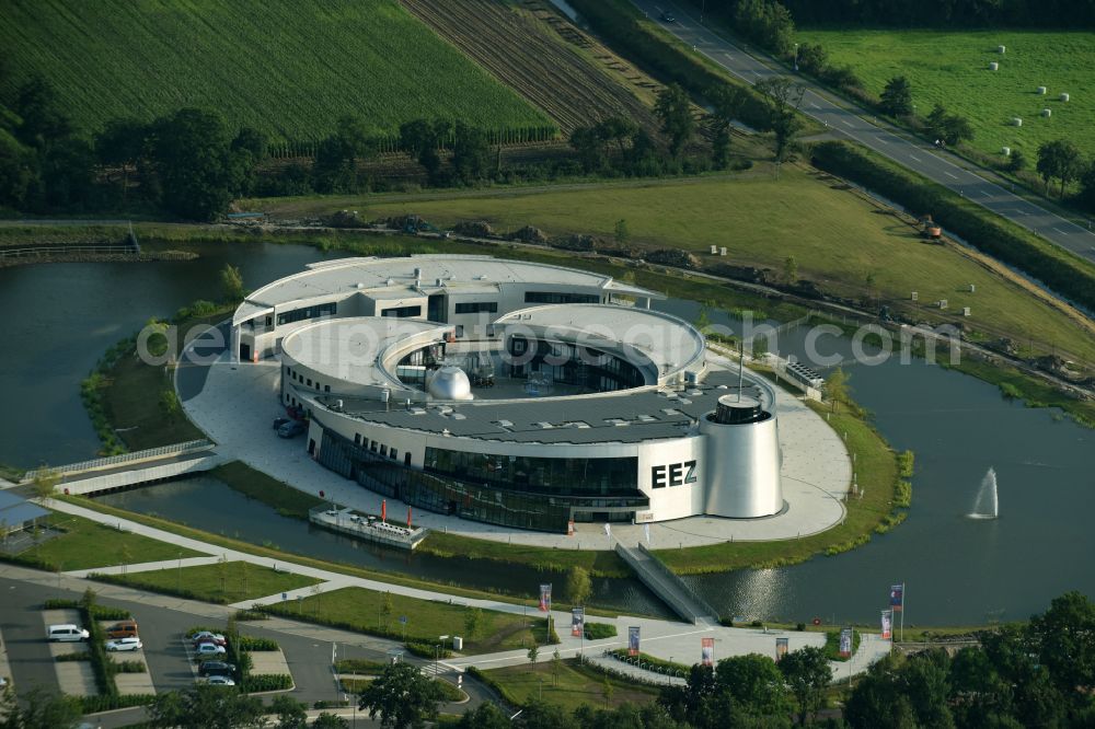 Aurich from above - Leisure Centre - Amusement Park ENERGIE ERLEBNIS ZENTRUM on street Osterbusch in the district Tannenhausen in Aurich Ostfriesland in the state Lower Saxony, Germany