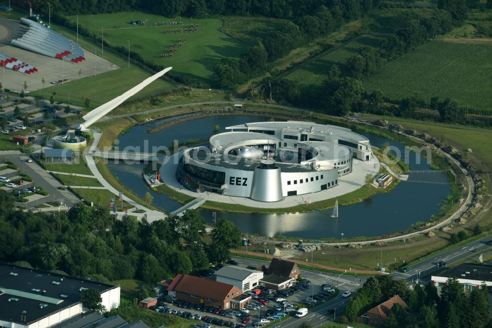 Aerial image Aurich - Leisure Centre - Amusement Park ENERGIE ERLEBNIS ZENTRUM on street Osterbusch in the district Tannenhausen in Aurich Ostfriesland in the state Lower Saxony, Germany