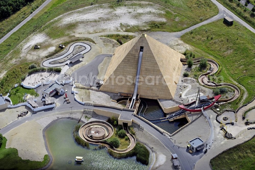 Leipzig from the bird's eye view: Leisure Centre - Amusement park BELANTIS in Leipzig in the state Saxony, Germany