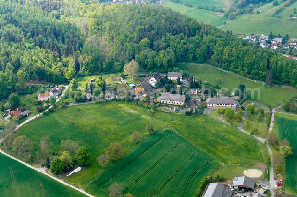 Aerial photograph Witzenhausen - Leisure Centre - Amusement Park Erlebnispark Ziegenhagen in Witzenhausen in the state Hesse, Germany