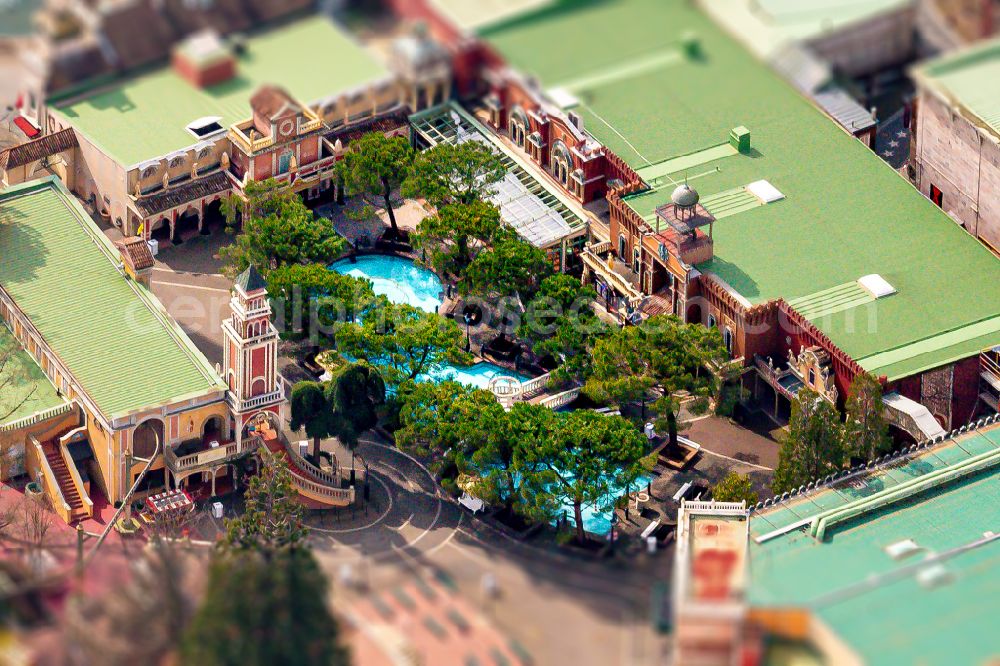 Rust from above - Leisure Centre - Amusement Park Europa-Park on street Europa-Park-Strasse in Rust in the state Baden-Wurttemberg, Germany