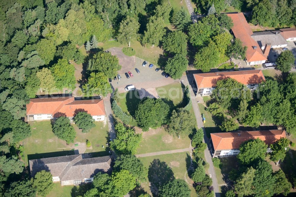 Joachimsthal from above - Leisure Centre - Amusement Park Europaeische Jugenderholungs- und Begegnungsstaette Werbellinsee in Joachimsthal in the state Brandenburg