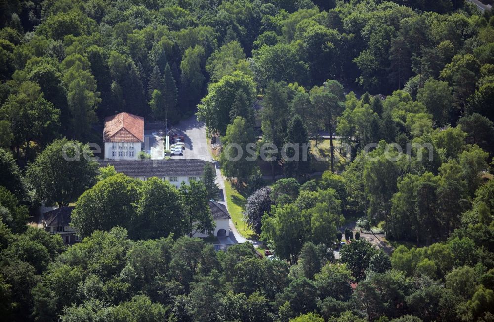 Joachimsthal from above - Leisure Centre - Amusement Park Europaeische Jugenderholungs- und Begegnungsstaette Werbellinsee in Joachimsthal in the state Brandenburg