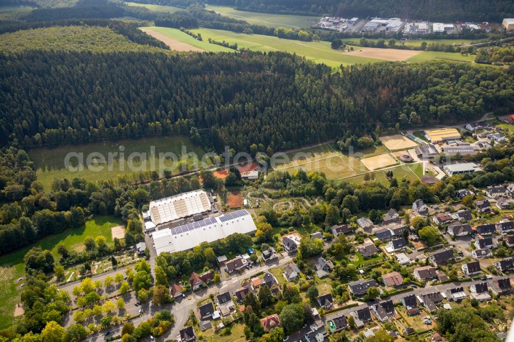 Aerial image Netphen - Leisure Centre - Amusement Park Freizeitpark Netphen in Netphen in the state North Rhine-Westphalia, Germany