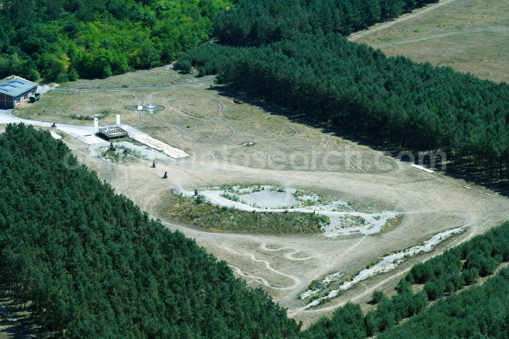 Wesendorf from above - Leisure Centre - Amusement Park Hammerstein Park Wesendorf along the Lange Strasse in Wesendorf in the state Lower Saxony, Germany