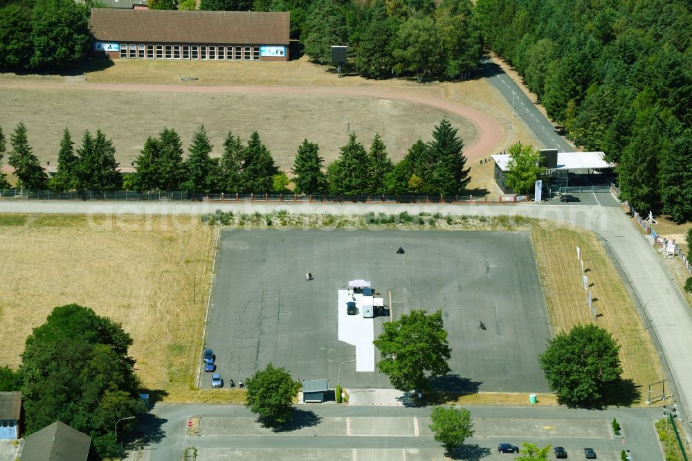 Wesendorf from above - Leisure Centre - Amusement Park Hammerstein Park Wesendorf along the Lange Strasse in Wesendorf in the state Lower Saxony, Germany