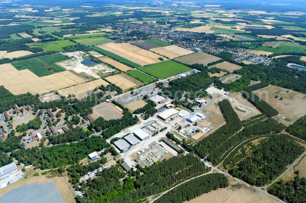 Wesendorf from the bird's eye view: Leisure Centre - Amusement Park Hammerstein Park Wesendorf along the Lange Strasse in Wesendorf in the state Lower Saxony, Germany