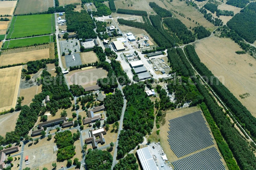 Wesendorf from above - Leisure Centre - Amusement Park Hammerstein Park Wesendorf along the Lange Strasse in Wesendorf in the state Lower Saxony, Germany