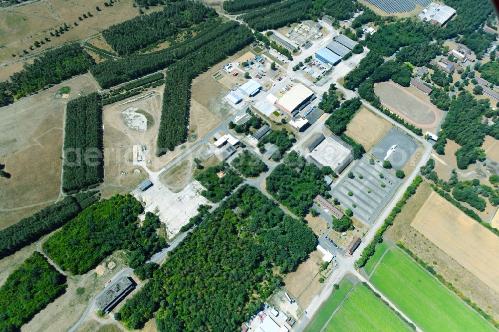 Wesendorf from above - Leisure Centre - Amusement Park Hammerstein Park Wesendorf along the Lange Strasse in Wesendorf in the state Lower Saxony, Germany