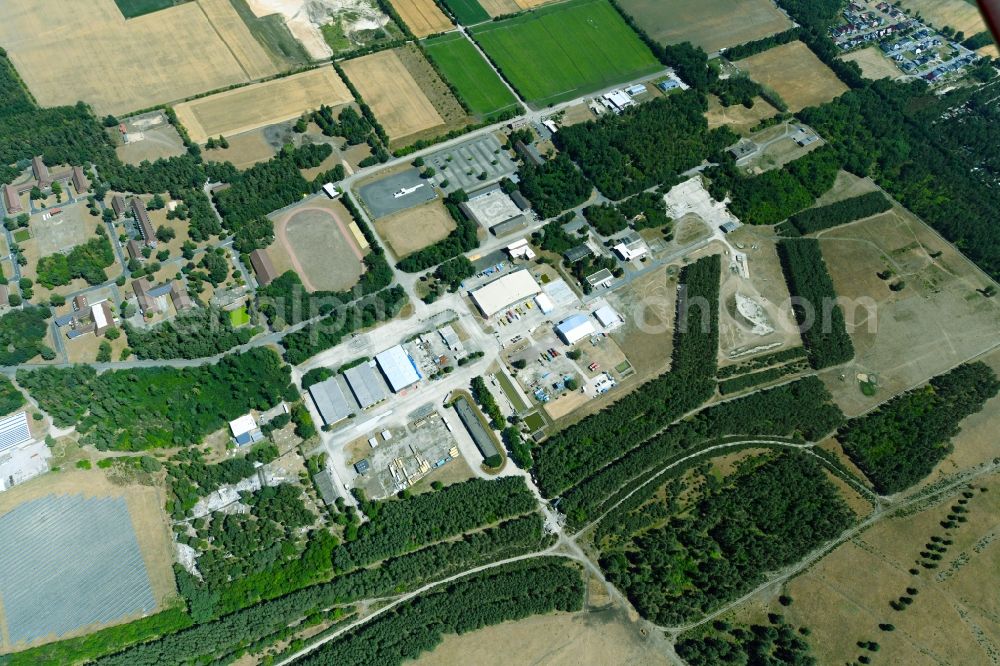 Wesendorf from above - Leisure Centre - Amusement Park Hammerstein Park Wesendorf along the Lange Strasse in Wesendorf in the state Lower Saxony, Germany