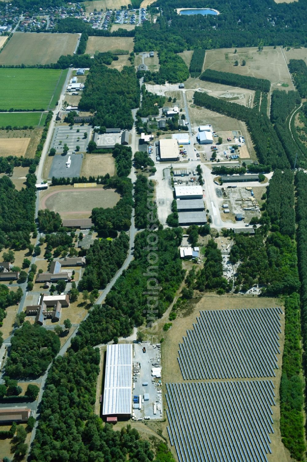 Wesendorf from the bird's eye view: Leisure Centre - Amusement Park Hammerstein Park Wesendorf along the Lange Strasse in Wesendorf in the state Lower Saxony, Germany