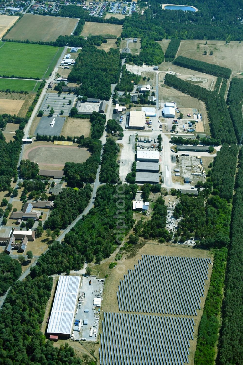 Aerial image Wesendorf - Leisure Centre - Amusement Park Hammerstein Park Wesendorf along the Lange Strasse in Wesendorf in the state Lower Saxony, Germany