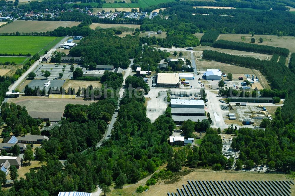 Wesendorf from above - Leisure Centre - Amusement Park Hammerstein Park Wesendorf along the Lange Strasse in Wesendorf in the state Lower Saxony, Germany