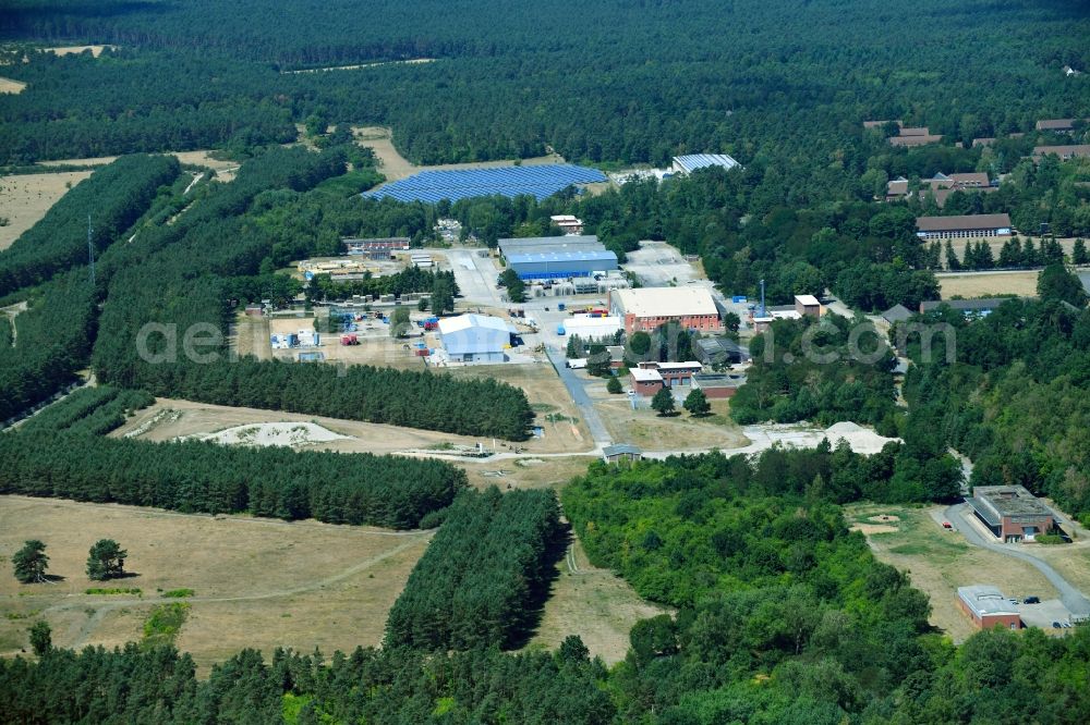 Wesendorf from above - Leisure Centre - Amusement Park Hammerstein Park Wesendorf along the Lange Strasse in Wesendorf in the state Lower Saxony, Germany