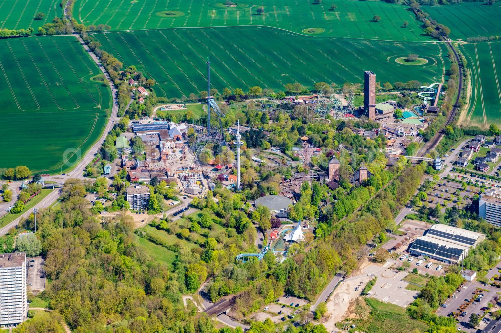 Sierksdorf from the bird's eye view: Leisure Centre - Amusement Park HANSA-PARK Am Fahrenkrog in Sierksdorf in the state Schleswig-Holstein, Germany