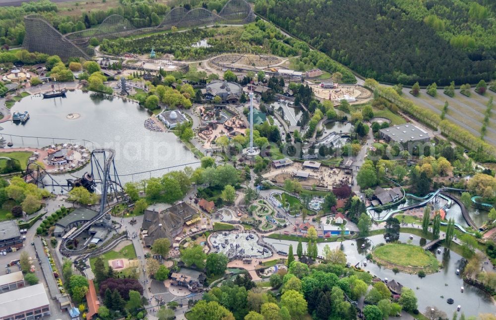 Aerial image Soltau - Leisure Centre - Amusement Park Heidepark Soltau in Soltau in the state Lower Saxony, Germany