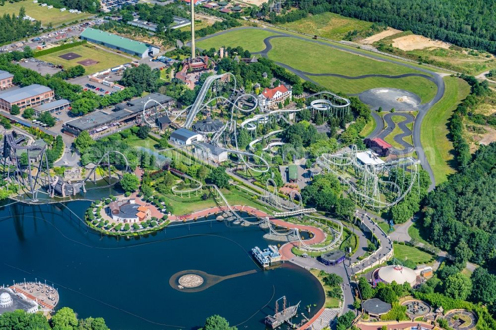 Aerial image Soltau - Leisure Centre - Amusement Park Heidepark Resort Soltau in Soltau in the state Lower Saxony, Germany