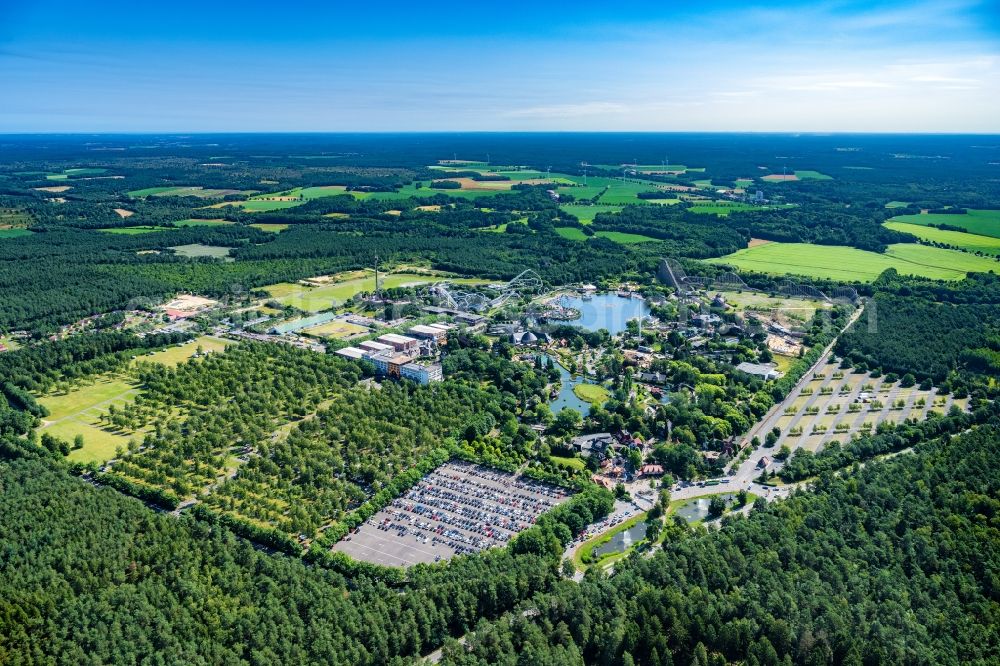 Aerial photograph Soltau - Leisure Centre - Amusement Park Heidepark Resort Soltau in Soltau in the state Lower Saxony, Germany