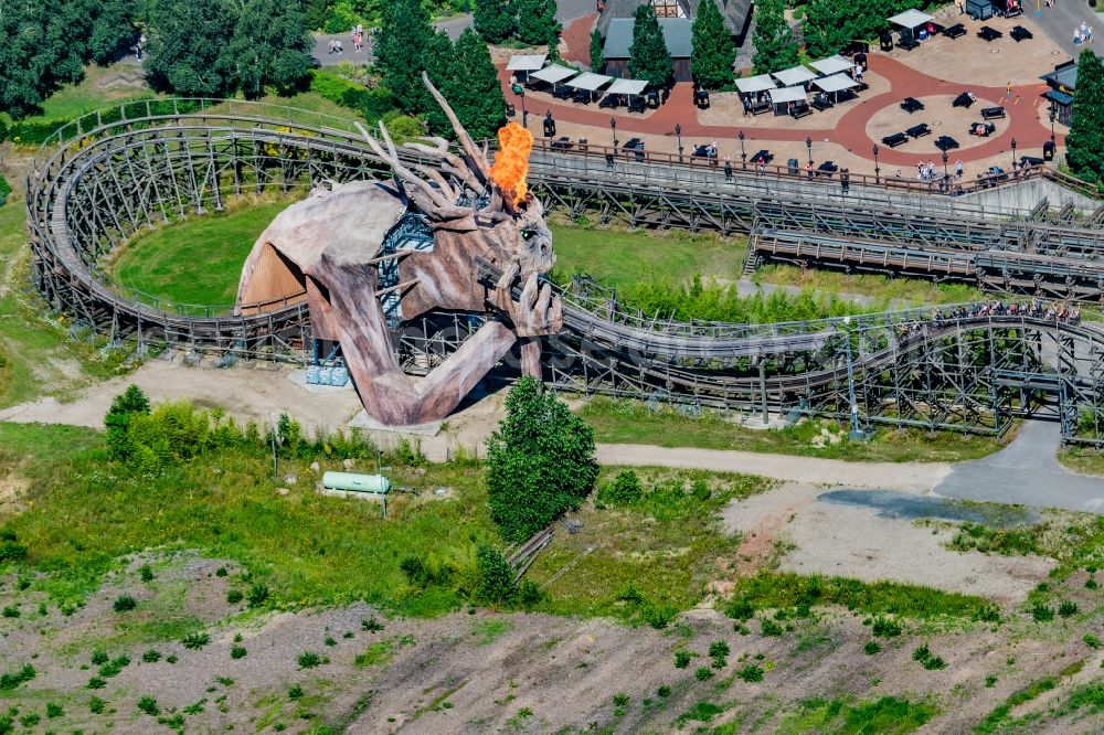 Aerial photograph Soltau - Leisure Centre - Amusement Park Heidepark Resort Soltau in Soltau in the state Lower Saxony, Germany