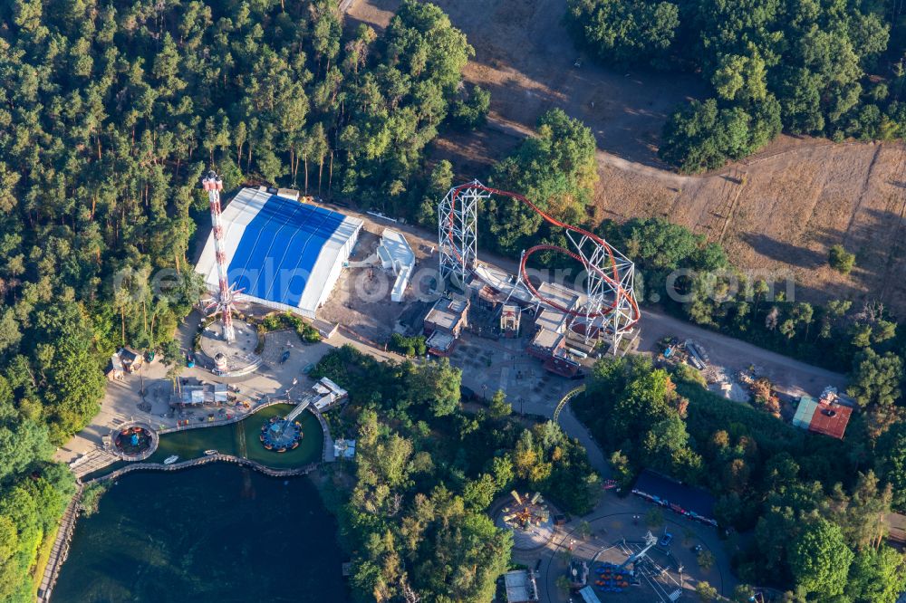 Aerial image Haßloch - Leisure Centre - Amusement Park Holiday Park GmbH on Holidayparkstrasse in Hassloch in the state Rhineland-Palatinate