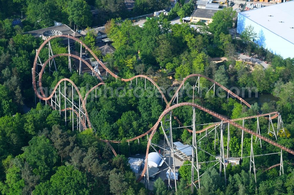 Haßloch from the bird's eye view: Leisure Centre - Amusement Park Holiday Park in Hassloch in the state Rhineland-Palatinate, Germany