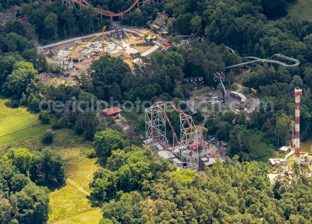 Haßloch from above - Leisure Centre - Amusement Park Holiday Park in Hassloch in the state Rhineland-Palatinate, Germany