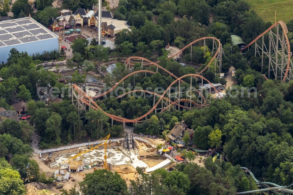 Haßloch from the bird's eye view: Leisure Centre - Amusement Park Holiday Park in Hassloch in the state Rhineland-Palatinate, Germany