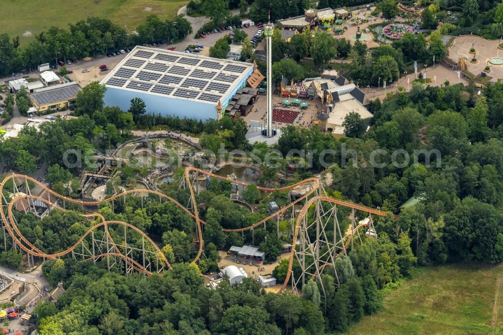 Haßloch from the bird's eye view: Leisure Centre - Amusement Park Holiday Park in Hassloch in the state Rhineland-Palatinate, Germany