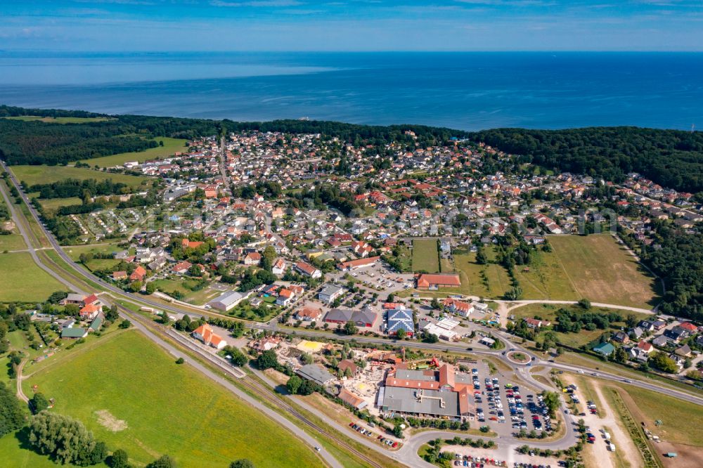 Aerial photograph Koserow - Leisure center - amusement park Karls Erlebnis-Dorf in Koserow in the state of Mecklenburg-Western Pomerania