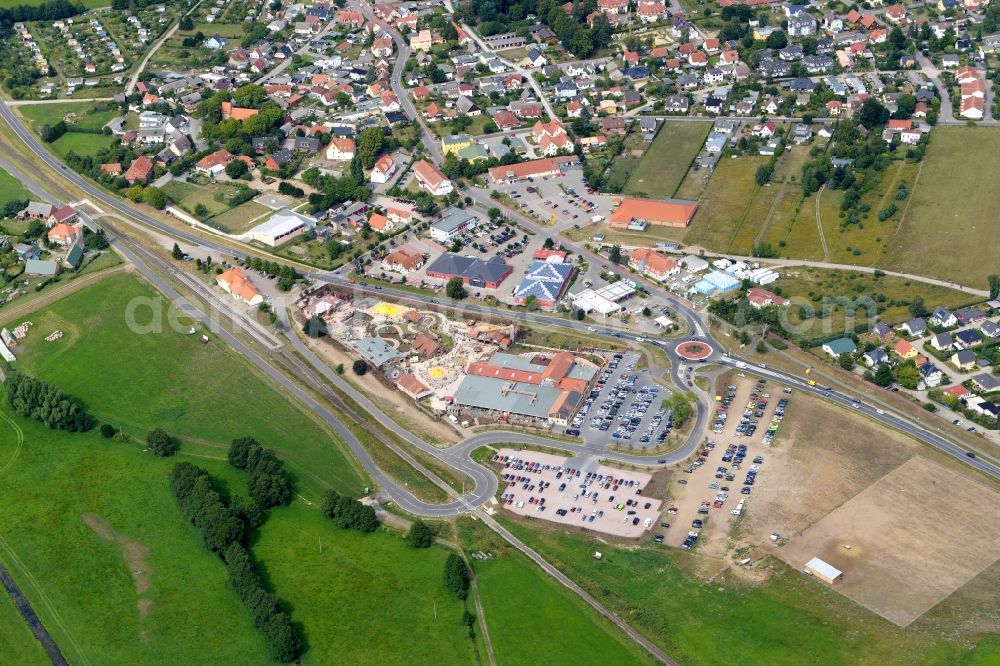 Aerial photograph Koserow - Leisure Centre - Amusement Park Karls Erlebnis-Dorf Koserow in the district Koelpinsee in Koserow in the state Mecklenburg - Western Pomerania