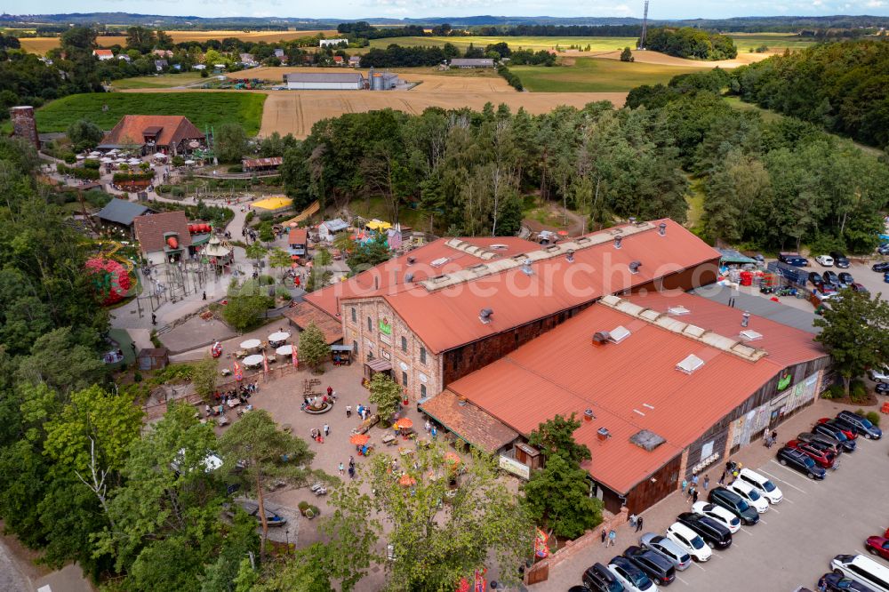 Zirkow from the bird's eye view: Leisure Centre - Amusement Park Karls Erlebnis-Dorf - Zirkow in Zirkow in the state Mecklenburg - Western Pomerania, Germany