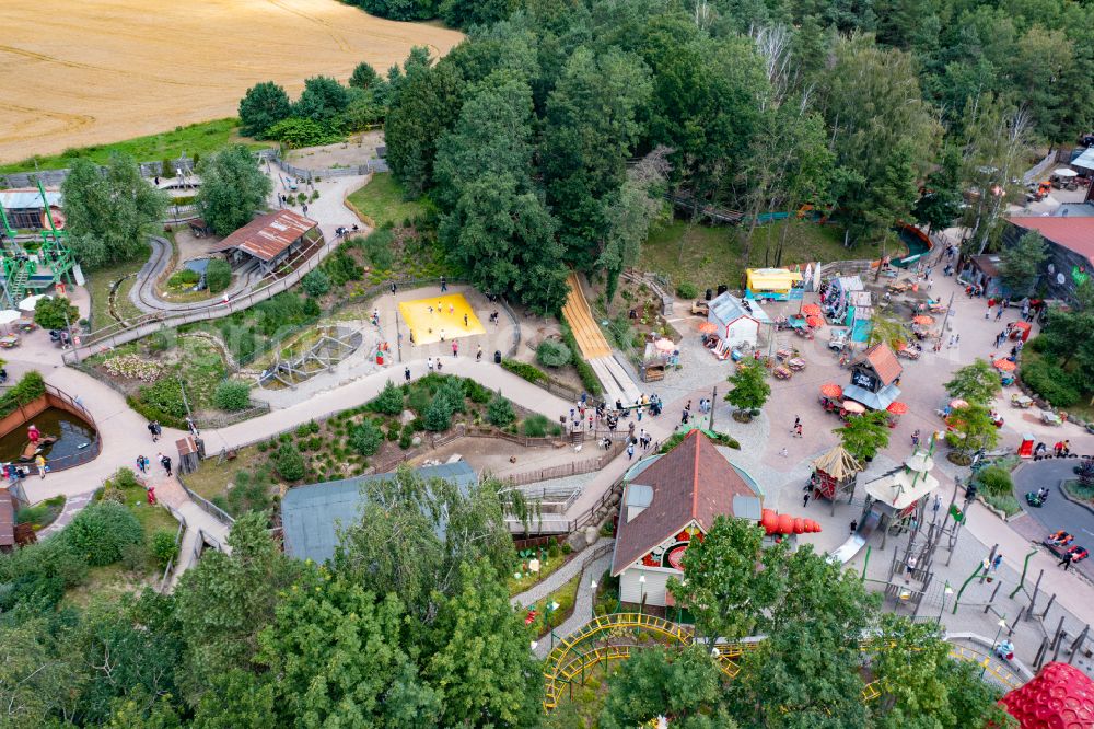 Zirkow from above - Leisure Centre - Amusement Park Karls Erlebnis-Dorf - Zirkow in Zirkow in the state Mecklenburg - Western Pomerania, Germany