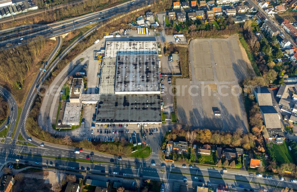 Aerial photograph Herne - Leisure Centre - Amusement Park Monza Indoor Kart GmbH on Dorstener Strasse in the district Wanne-Eickel in Herne in the state North Rhine-Westphalia, Germany