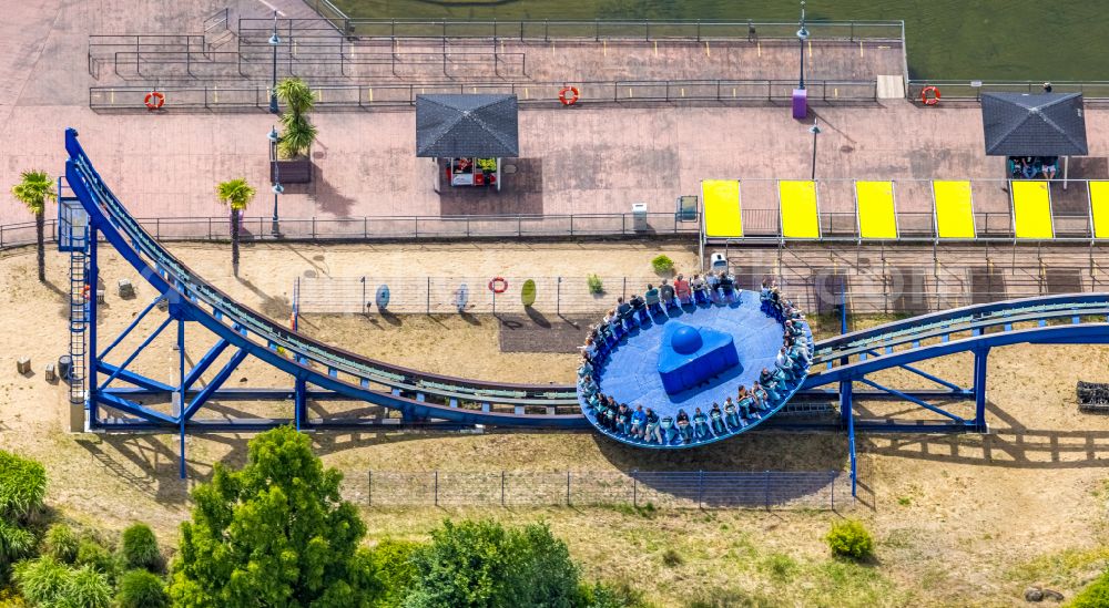 Aerial image Bottrop - Leisure Centre - Amusement Park Movie Park Germany on Warner-Allee in Bottrop at Ruhrgebiet in the state North Rhine-Westphalia, Germany