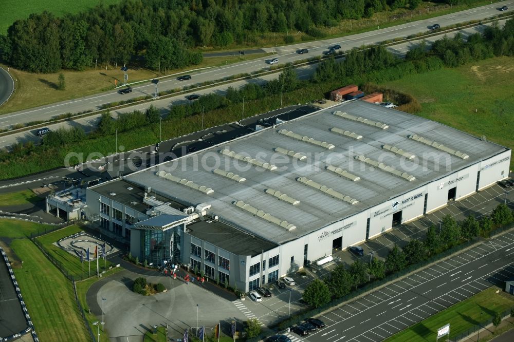 Aerial photograph Behringen - Leisure Centre - Amusement Park Ralf Schumacher Kart & Bowl with race track in Behringen in the state Lower Saxony