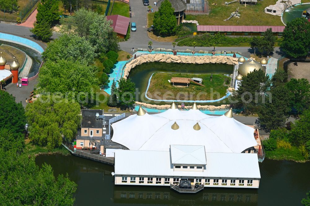 Aerial image Stukenbrock - Leisure Centre - Amusement Park Safariland Stukenbrock in Stukenbrock in the state North Rhine-Westphalia, Germany