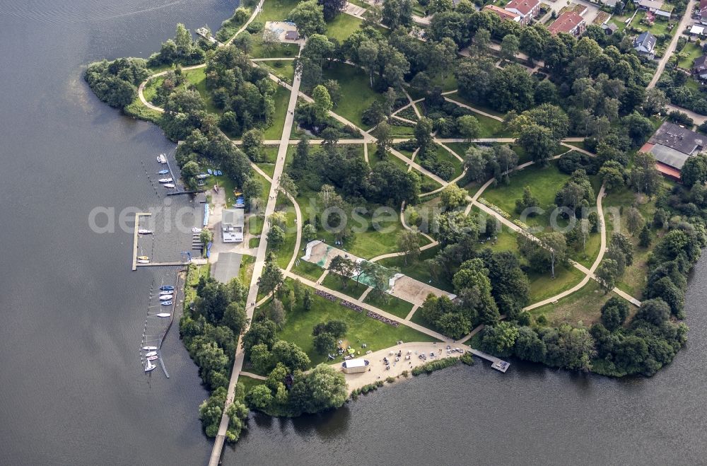 Aerial photograph Eutin - Leisure centre - fun fair sea park in Eutin in the federal state Schleswig-Holstein