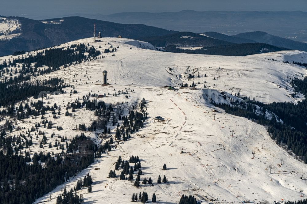 Feldberg (Schwarzwald) from the bird's eye view: Leisure center of skiing - in Feldberg (Schwarzwald) in the state Baden-Wurttemberg, Germany