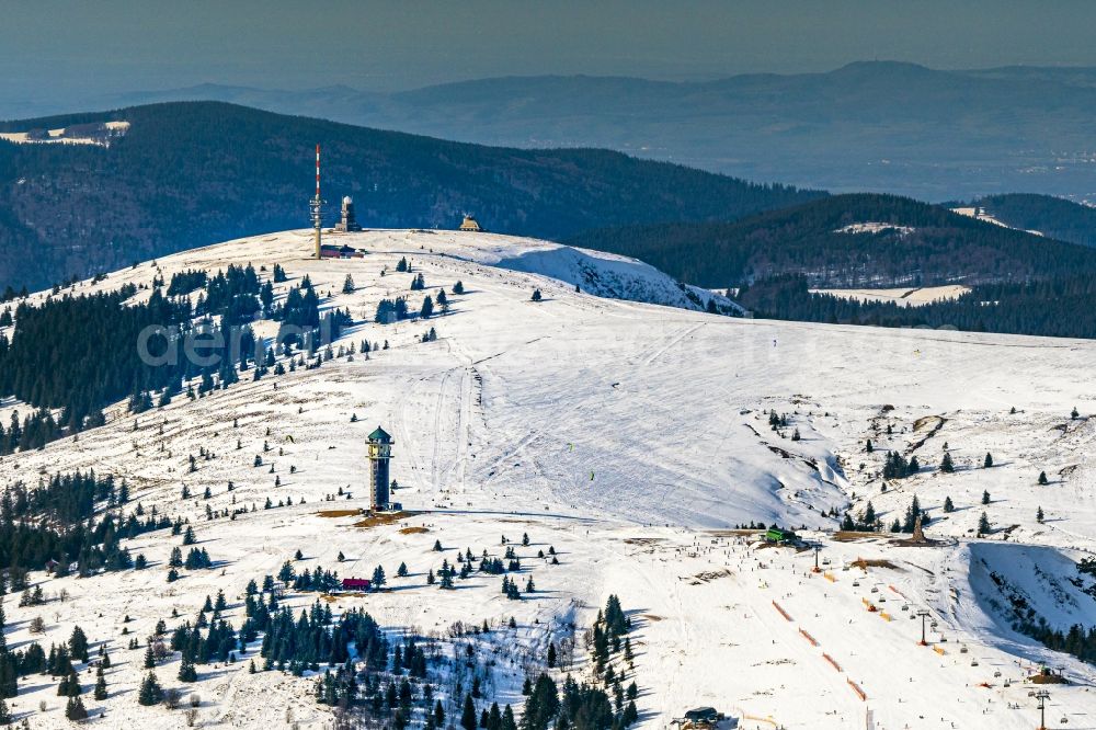 Aerial photograph Feldberg (Schwarzwald) - Leisure center of skiing - in Feldberg (Schwarzwald) in the state Baden-Wurttemberg, Germany