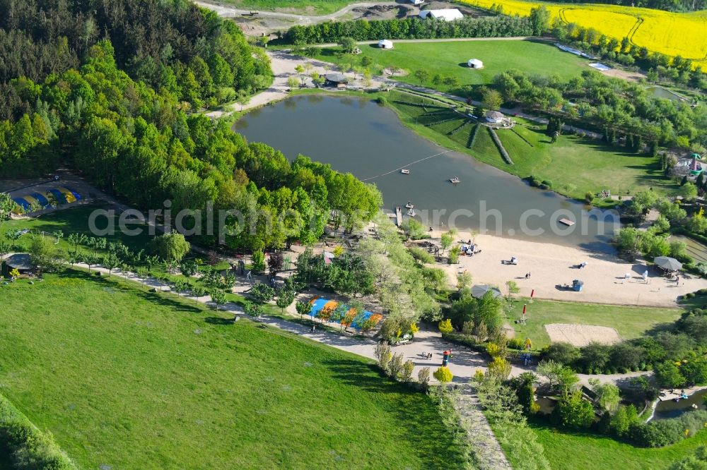 Aerial photograph Lichtenau - Leisure Centre - Amusement Park Sonnenlandpark Lichtenau on Sachsenstrasse in the district Ottendorf in Lichtenau in the state Saxony, Germany