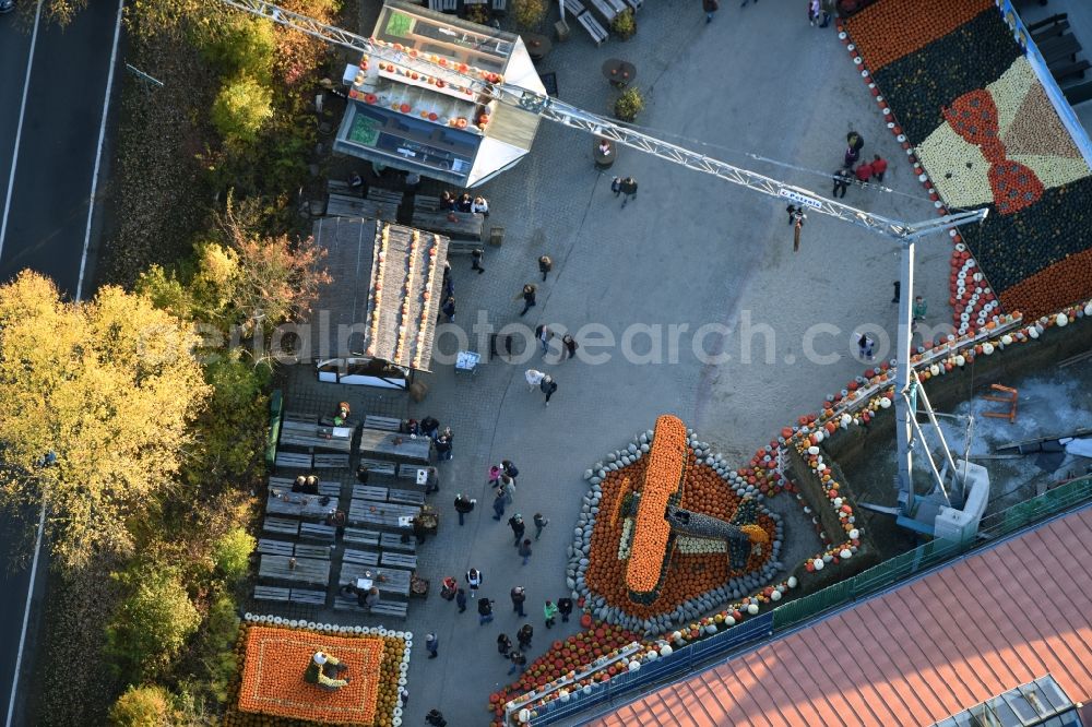 Aerial image Klaistow - Leisure Centre - Amusement Park Spargel- und Erlebnishof Klaistow Glindower Strasse in Klaistow in the state Brandenburg