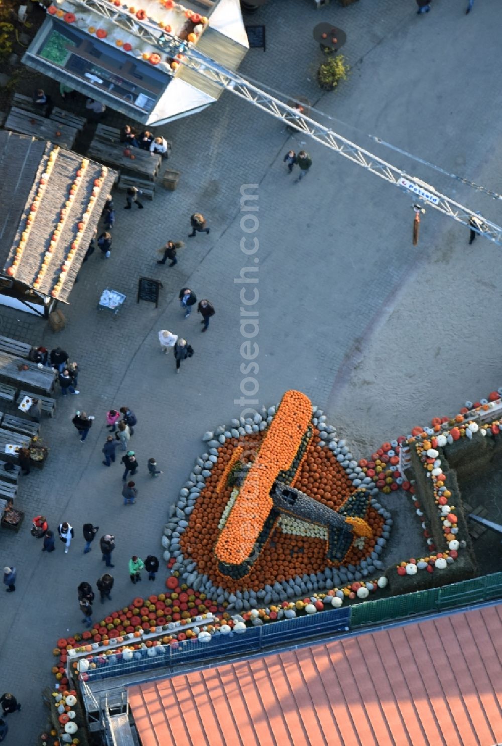 Aerial photograph Klaistow - Leisure Centre - Amusement Park Spargel- und Erlebnishof Klaistow Glindower Strasse in Klaistow in the state Brandenburg