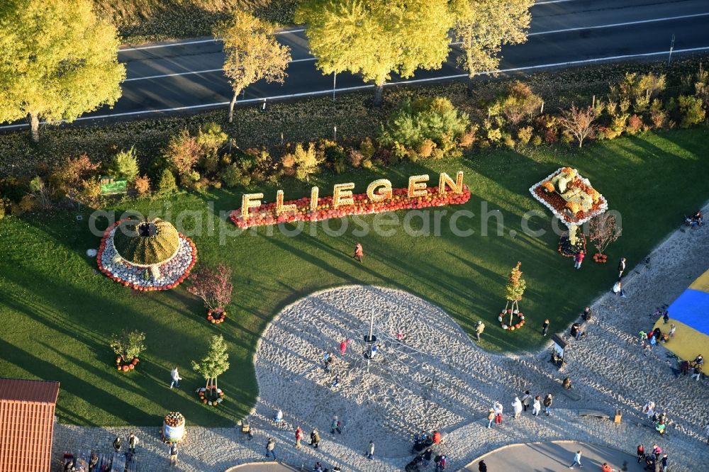 Aerial image Klaistow - Leisure Centre - Amusement Park Spargel- und Erlebnishof Klaistow Glindower Strasse in Klaistow in the state Brandenburg