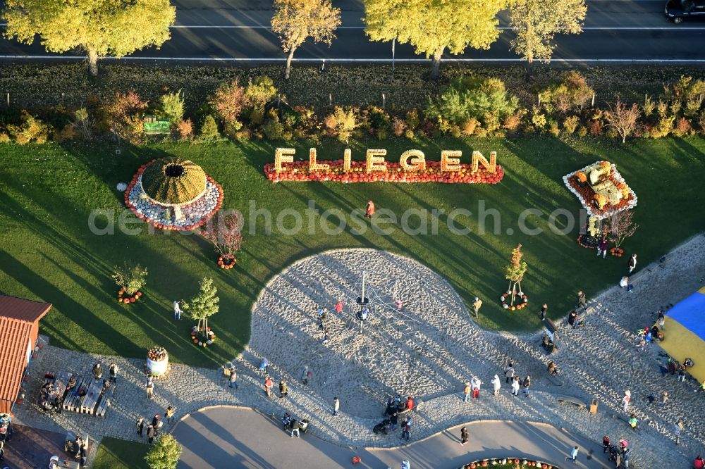 Klaistow from above - Leisure Centre - Amusement Park Spargel- und Erlebnishof Klaistow Glindower Strasse in Klaistow in the state Brandenburg