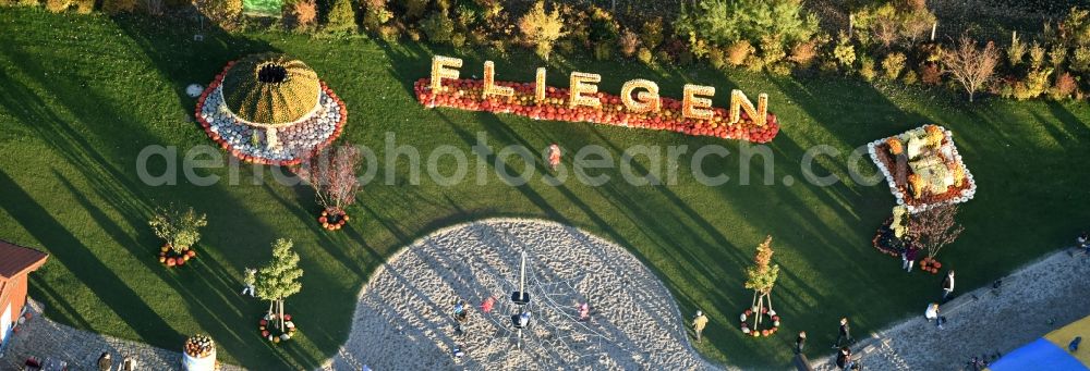 Klaistow from the bird's eye view: Leisure Centre - Amusement Park Spargel- und Erlebnishof Klaistow Glindower Strasse in Klaistow in the state Brandenburg