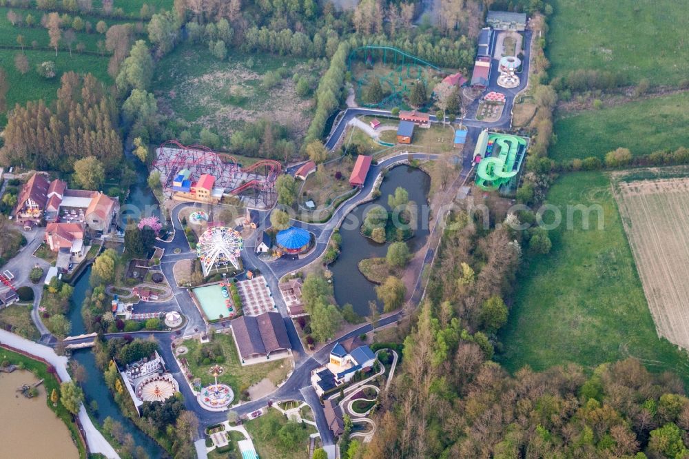 Aerial image Reclinghem - Holiday leisure park Dennlys parc in Reclinghem in Hauts-de-France, France