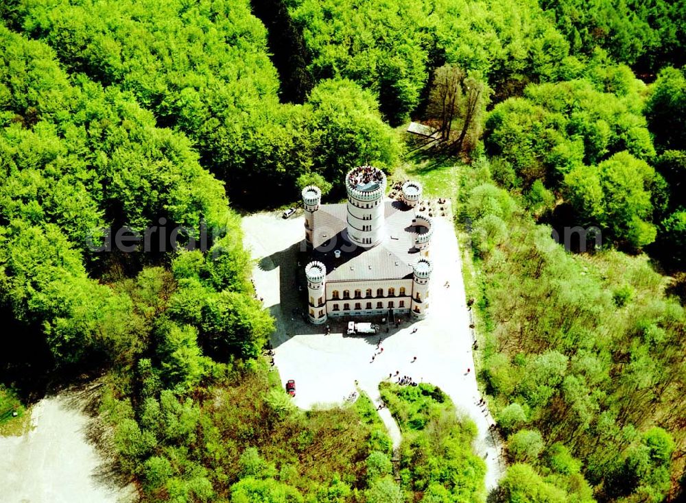 Granitz auf Rügen from the bird's eye view: Frühjahrslandschaft am Jagdschloß Granitz auf Rügen.