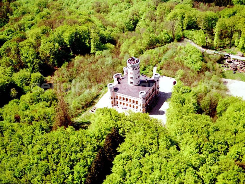 Aerial image Granitz auf Rügen - Frühjahrslandschaft am Jagdschloß Granitz auf Rügen.