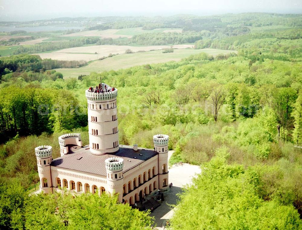 Granitz auf Rügen from the bird's eye view: Frühjahrslandschaft am Jagdschloß Granitz auf Rügen.