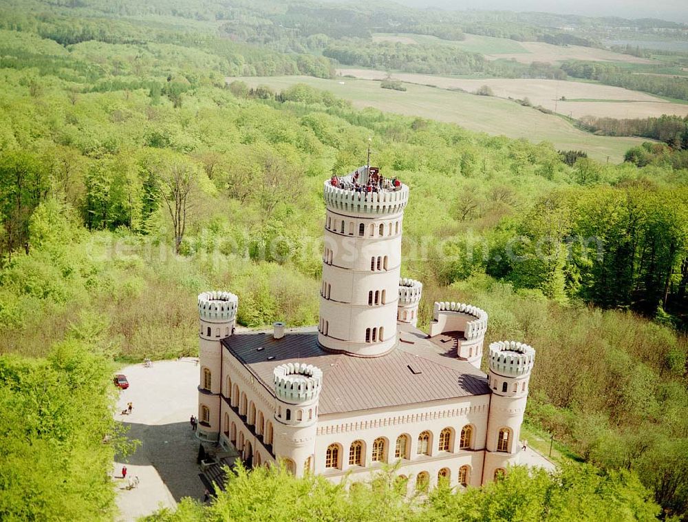 Aerial image Granitz auf Rügen - Frühjahrslandschaft am Jagdschloß Granitz auf Rügen.